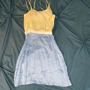 Adam Lippes Women's Yellow and Blue silk Dress